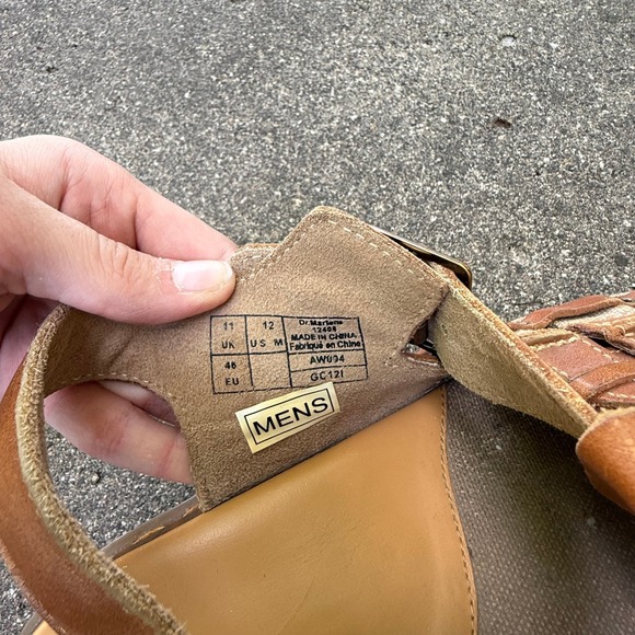 Dr. Martens Mens Brown Leather Canvas Fisherman Sandals Summer Casual Size 12 main image 8